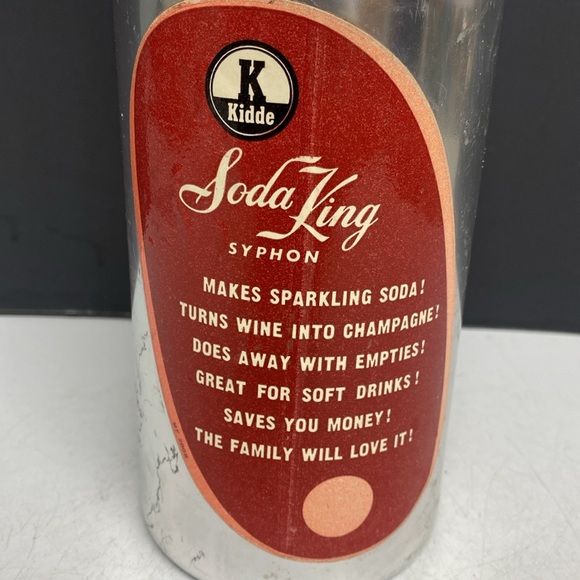 Kidde Soda King Siphon Seltzer Bottle - Picture 4 of 17